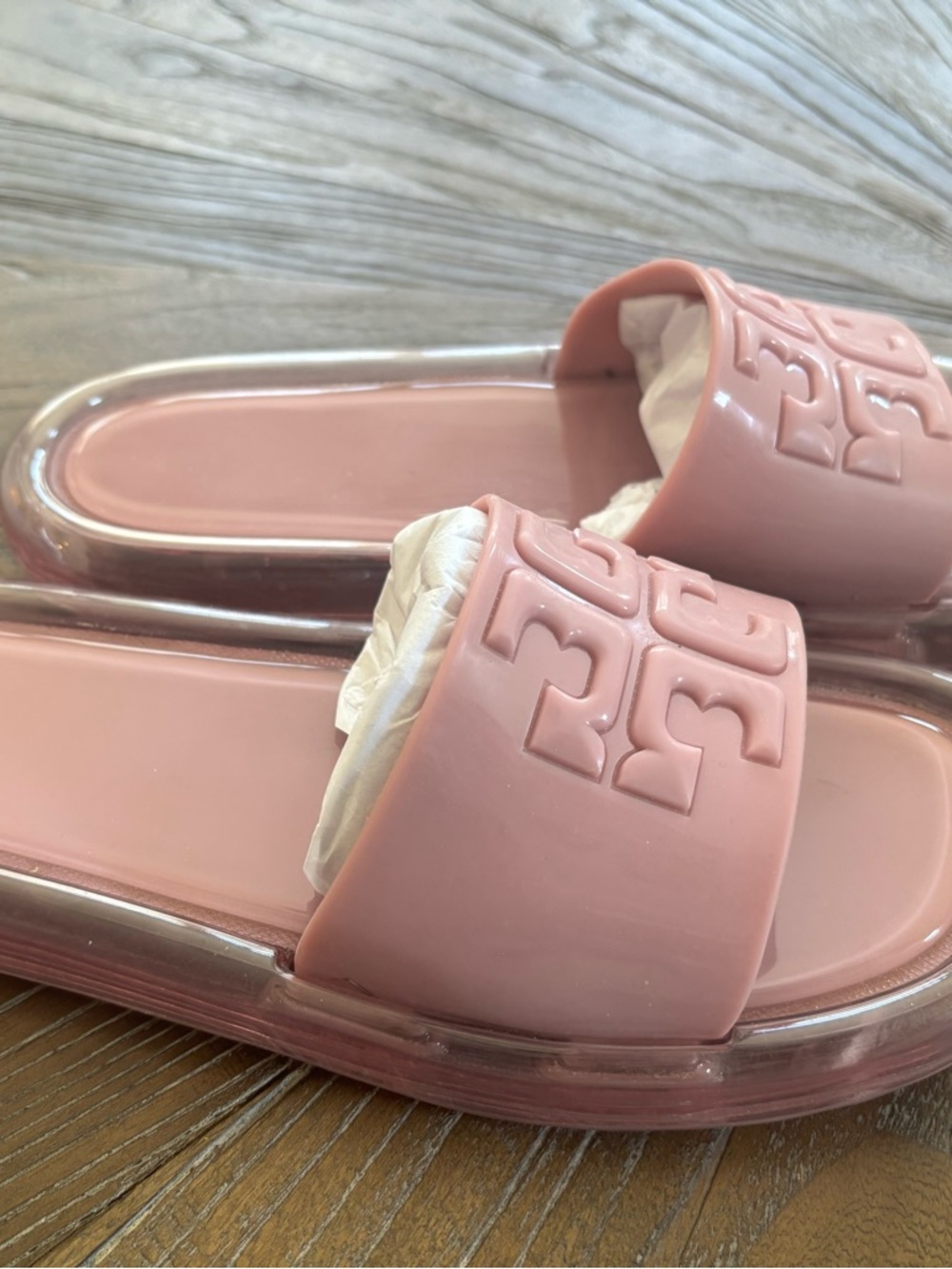Tory Burch Bubble Jelly, Cipria (Pink) size 8 - Picture 2 of 4
